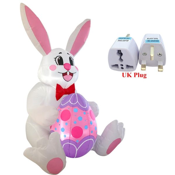 5FT Inflatable Easter Bunny Decoration - Image 6