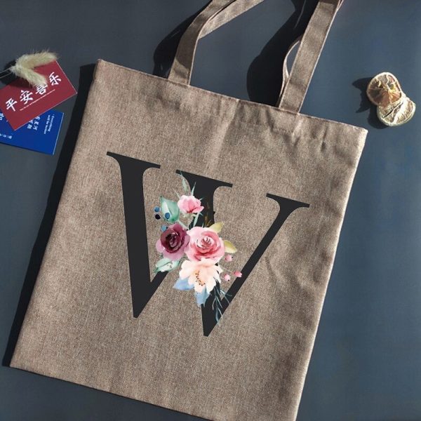 Shopping Canvas Linen Tote Bag - Image 26