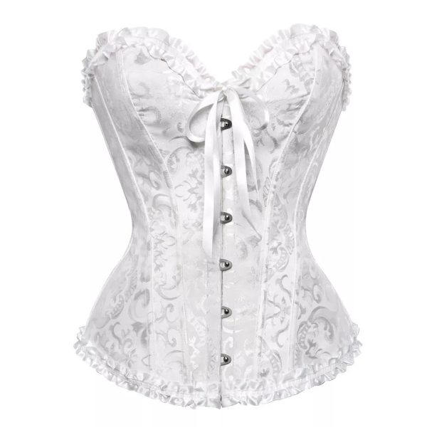 2022 NEW Women's Sexy Floral Lace Up Corset - Image 6