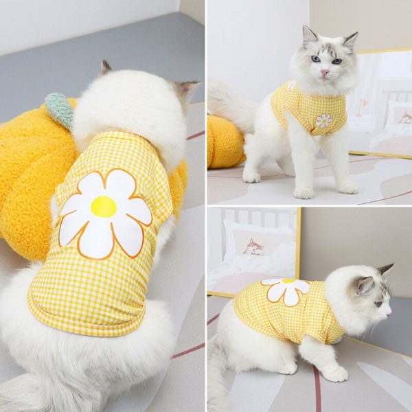 2022 NEW Cat Summer Fashion Flower Vest - Image 5