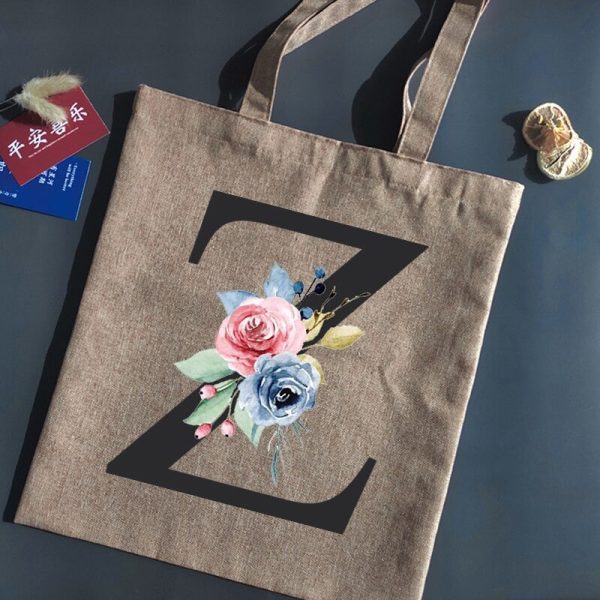 Shopping Canvas Linen Tote Bag - Image 28