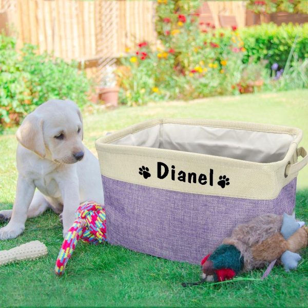 Personalized Pet Toy Storage Basket - Image 7