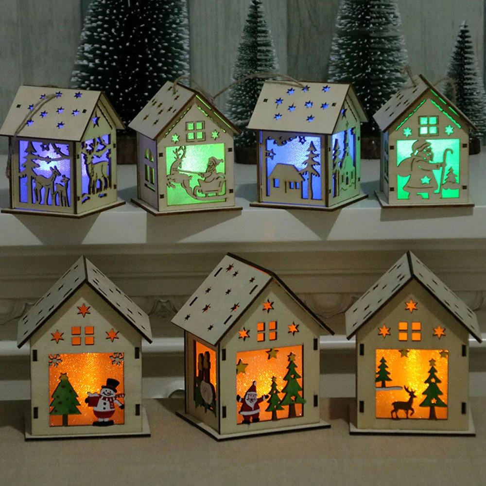 estival-led-light-wood-house-christmas_main-0 Led Light Wood House Christmas (4 PCS)