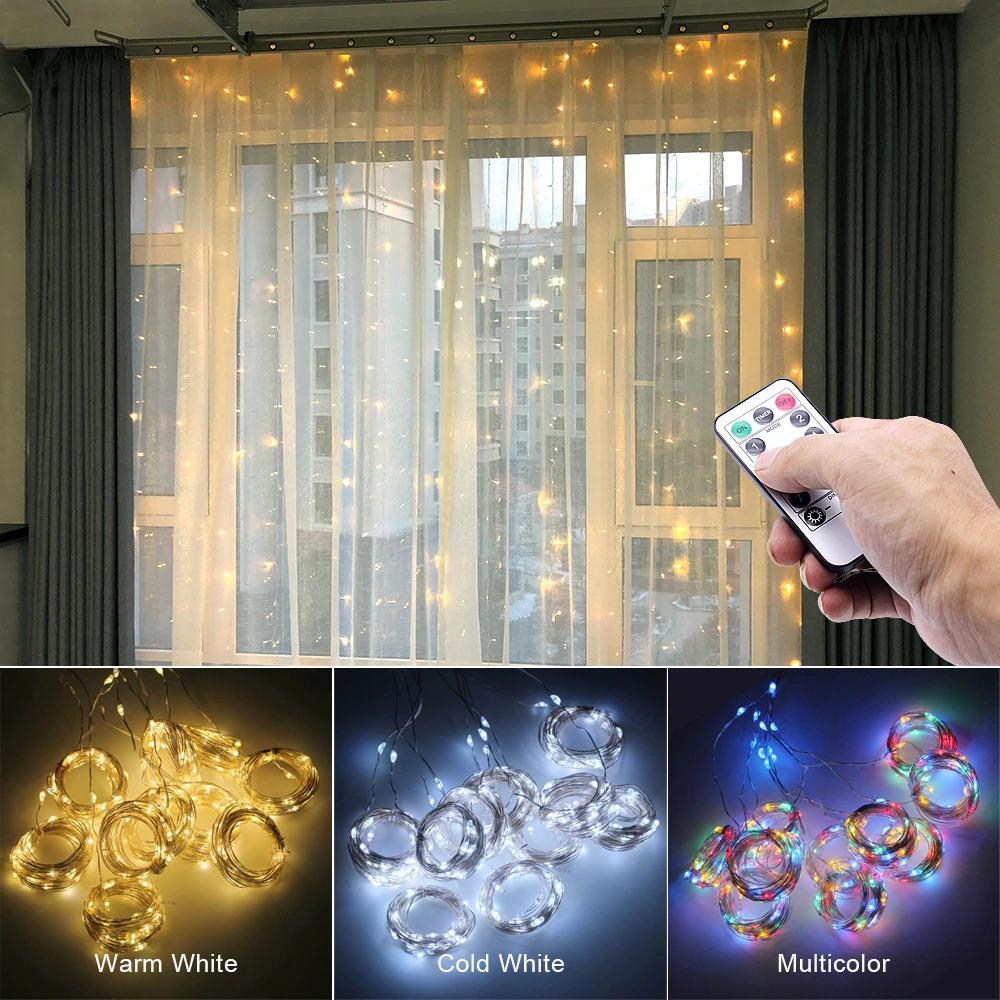 img_4_ANBLUB-3M-USB-LED-Curtain-String-Lights-Flash-Fairy-Garland-Remote-Control-For-New-Year-Christmas USB LED Curtain String Lights