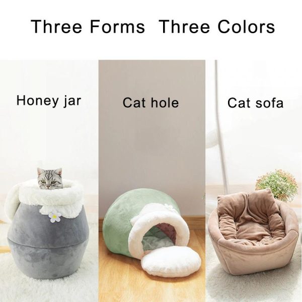 CozyCave- 3-in-1 Foldable Cat Cushion - Image 5