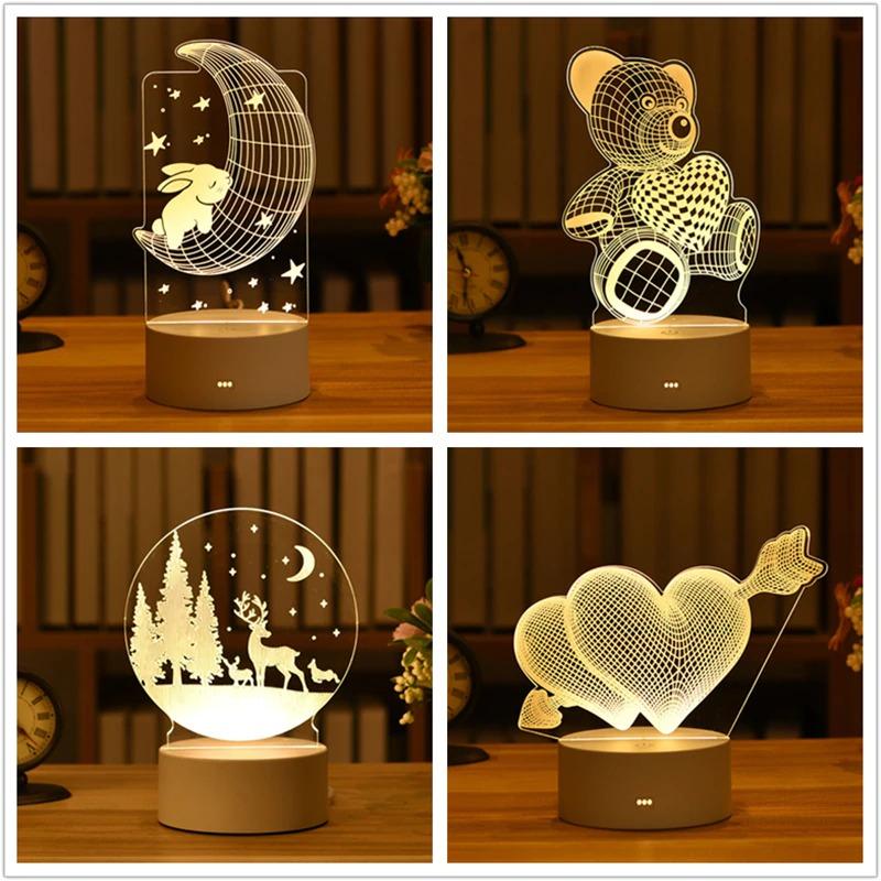 3D Acrylic LED Night Lamp