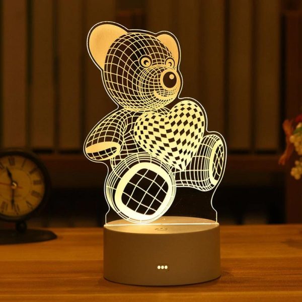 3D Acrylic LED Night Lamp - Image 2