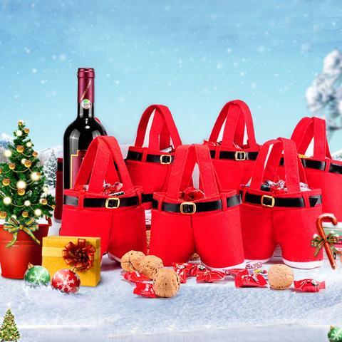 Christmas Santa Pants Gift Bag