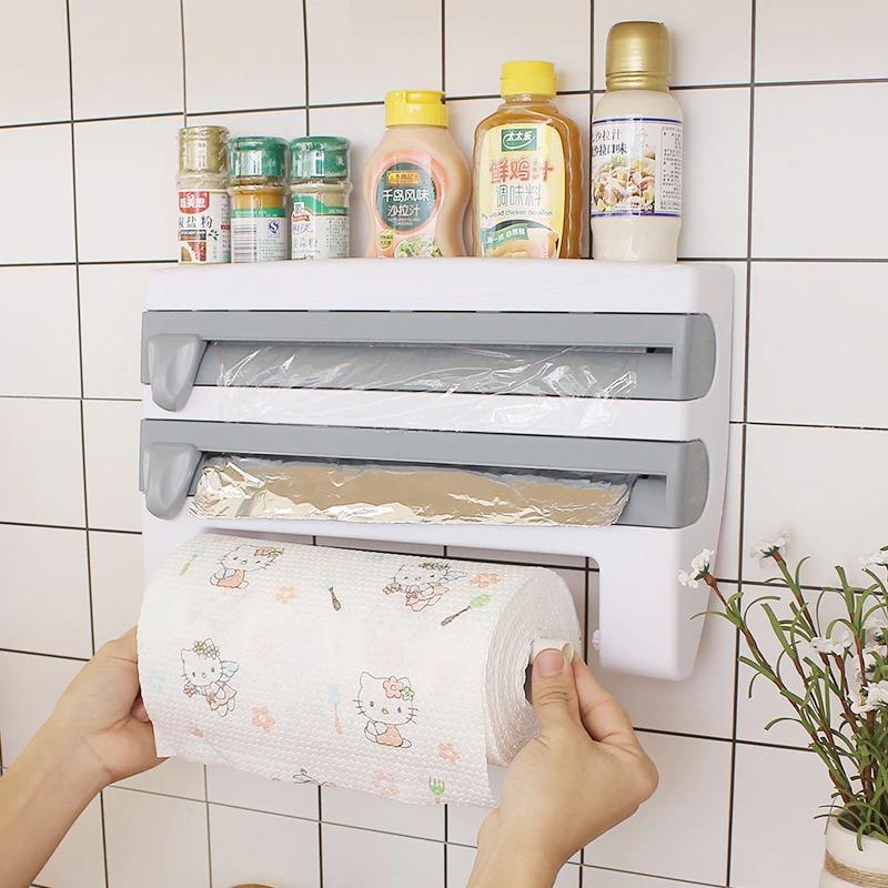 4-In-1 Kitchen Roll Holder Dispenser