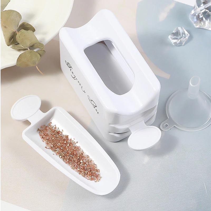 white-abs-double-layer-french-powder-box_main-1 Nail Powder Recycling Box