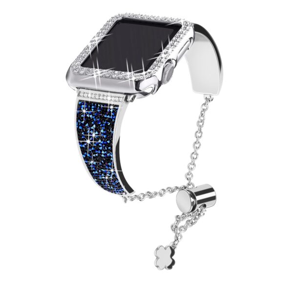 silver blue diamonds