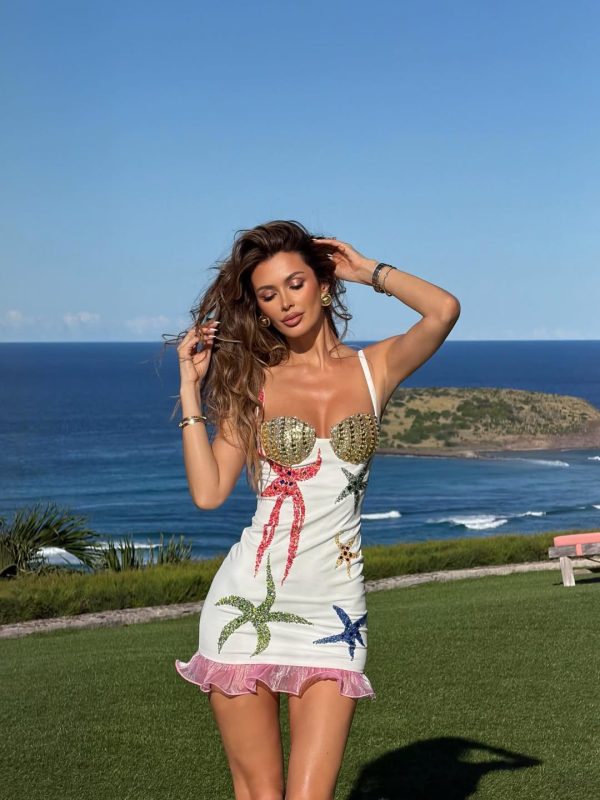 augustine starfish sequin mini dress 16