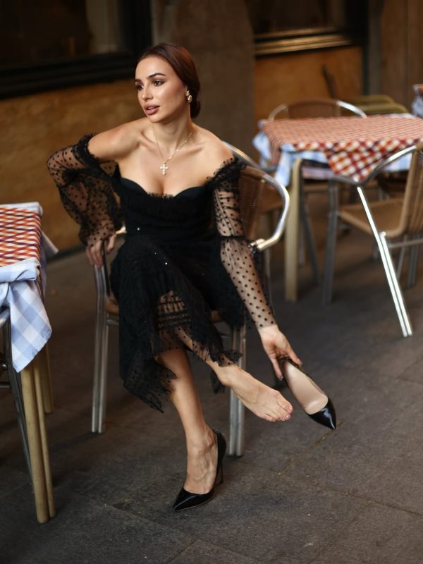 crana mesh midi dress 16
