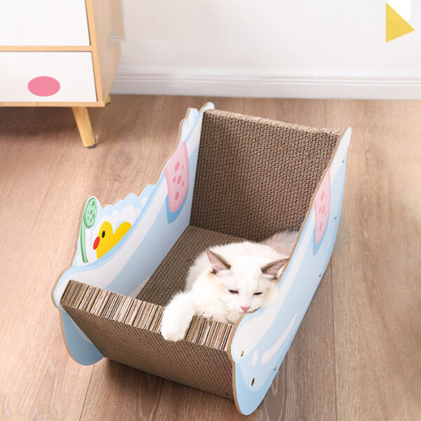 bathtub cardboard cat scratcher 5