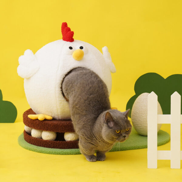 chick cluck paradise cat condo 1