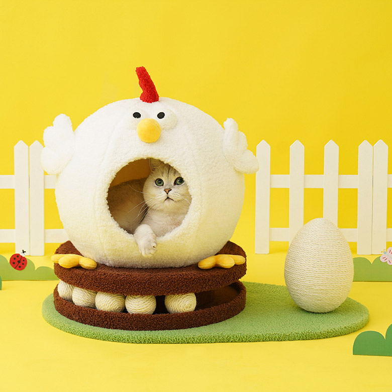 chick cluck paradise cat condo 3