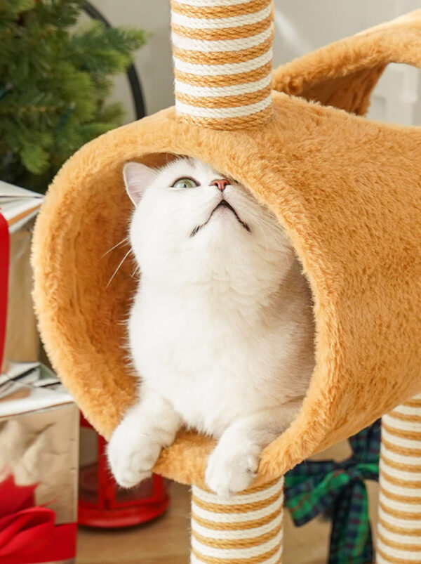 christmas elk cat tree 1