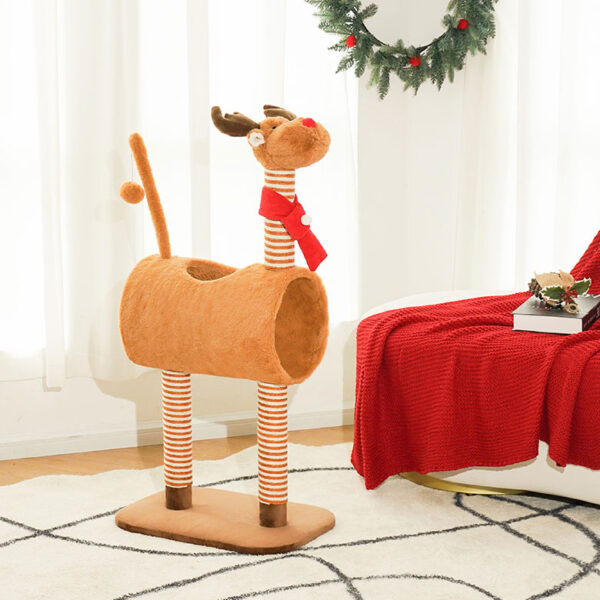 christmas elk cat tree 4