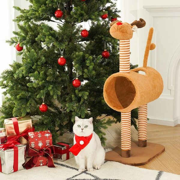 christmas elk cat tree 6