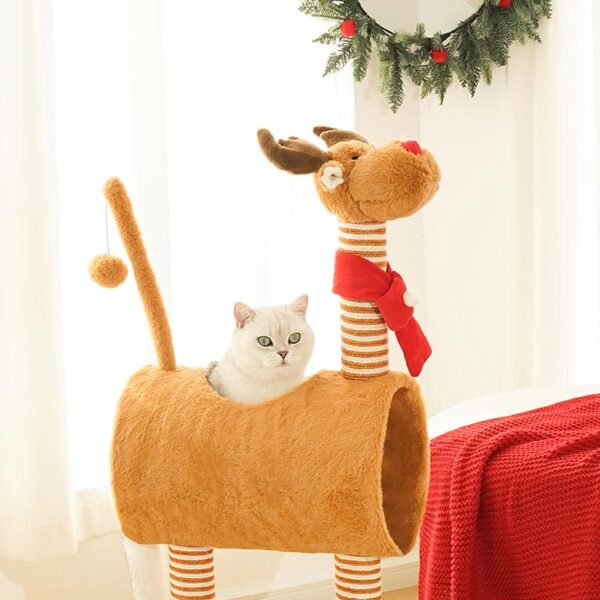 christmas elk cat tree 7