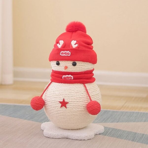 christmas snowman cat scratcher 6