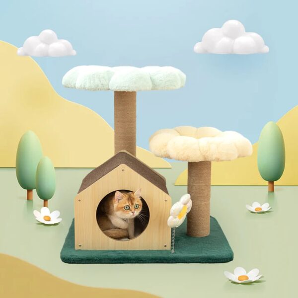 flower haven cat tree 3 3 3