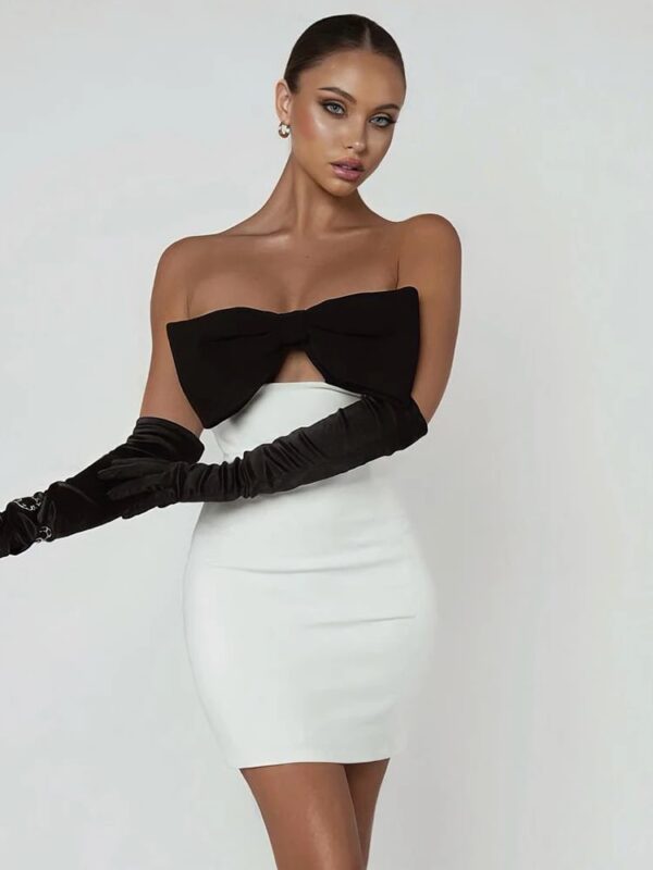 lola bow design mini dress 4