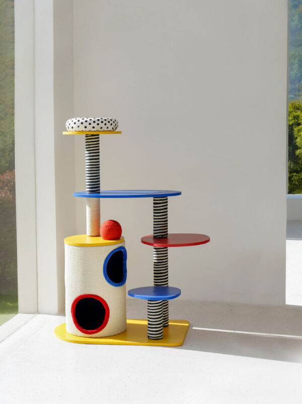 memphis design style cat tree 1