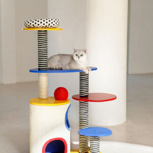 memphis design style cat tree 8