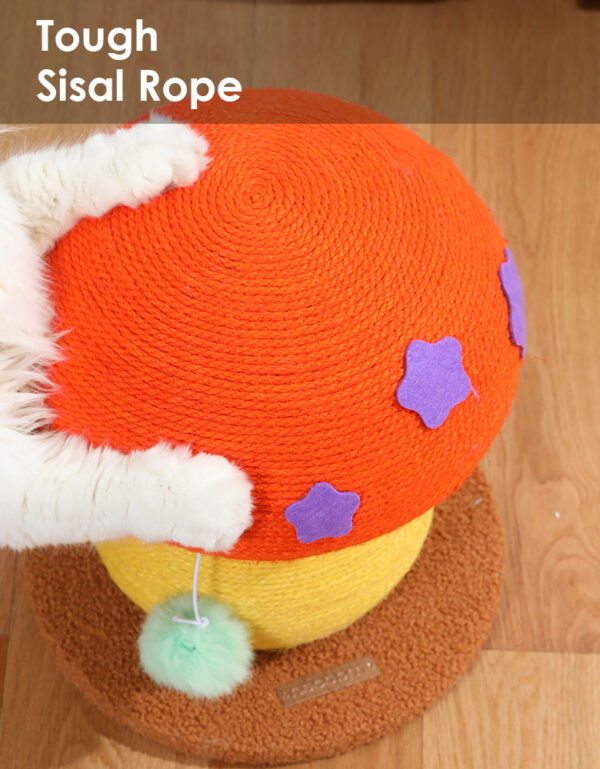 mushroom cat scratching post 4