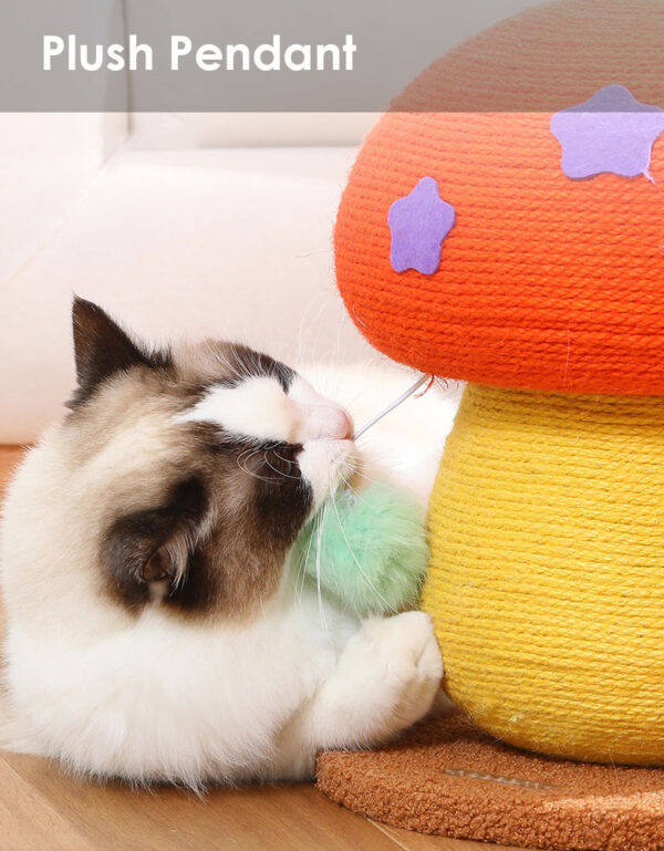 mushroom cat scratching post 5