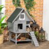 outdoor cat house with terrace 1