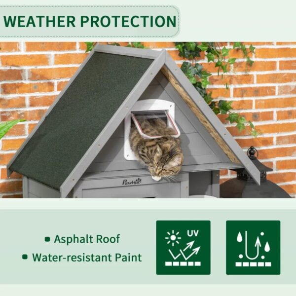 outdoor cat house with terrace 5