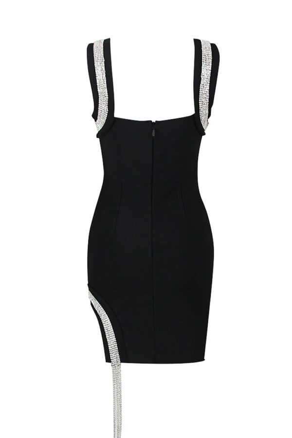 umber diamante mini bandage dress 5