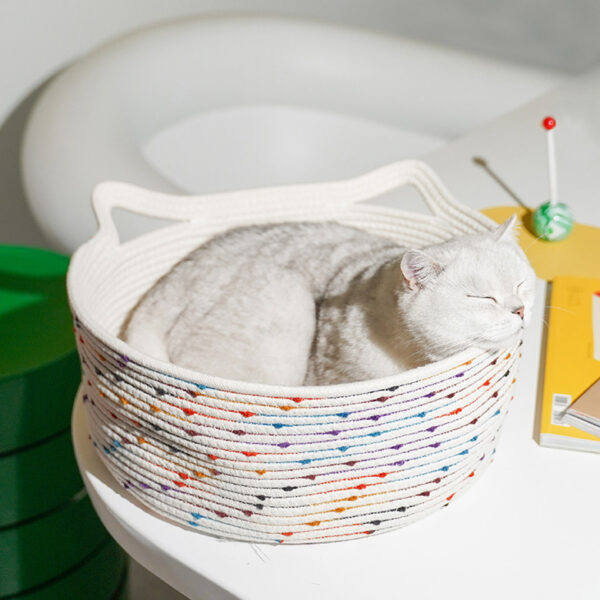 woven cat bed 2