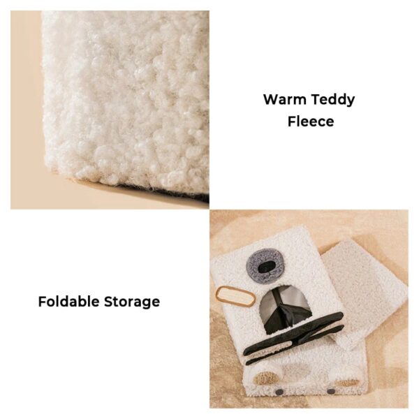 animal series foldable soft cat cave house 6