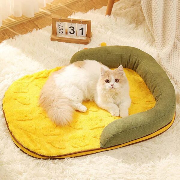 calming raised dog & cat pillow bed 11