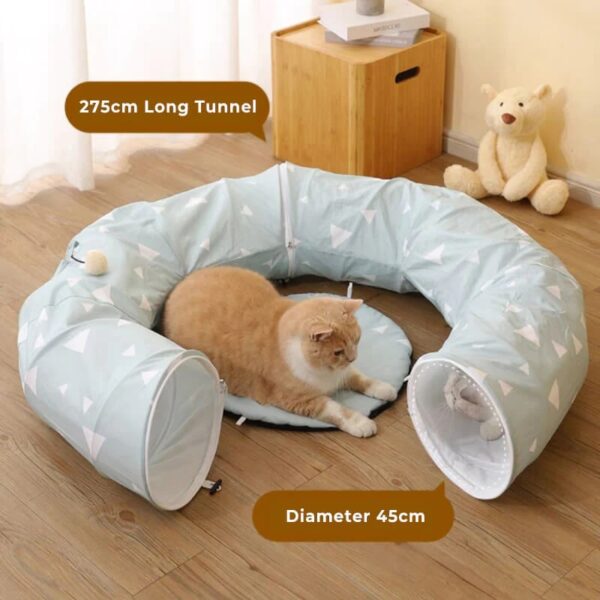 cool breathable foldable cat tunnel bed 5