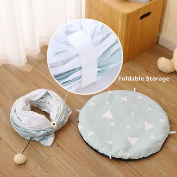 cool breathable foldable cat tunnel bed 6