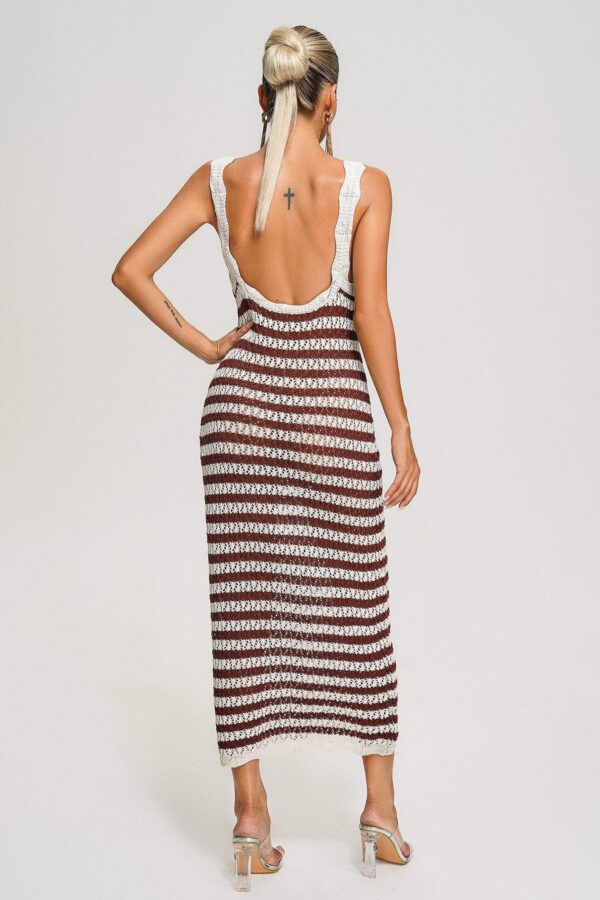dasia knit mesh midi dress 3