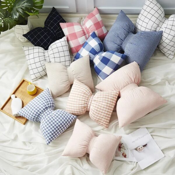 decoration cotton bow pillow for pet bed 1 1