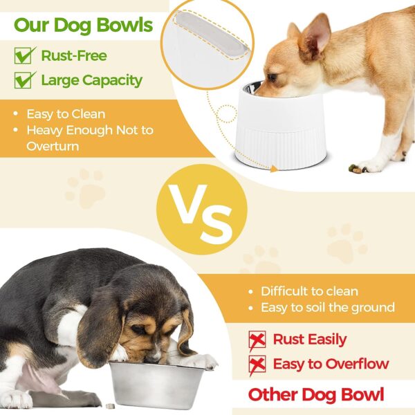 elevated stainless steel pet bowl 2