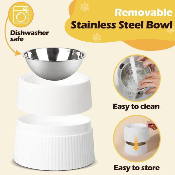 elevated stainless steel pet bowl 3