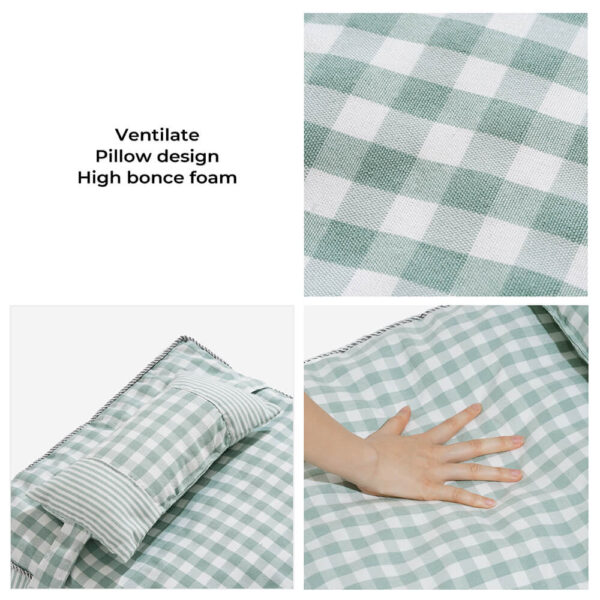 fashion checkered pattern washable dog & cat bed 4
