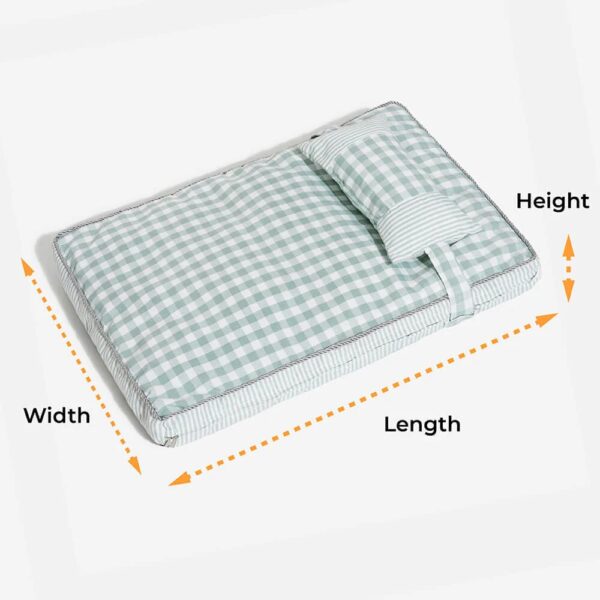 fashion checkered pattern washable dog & cat bed 6