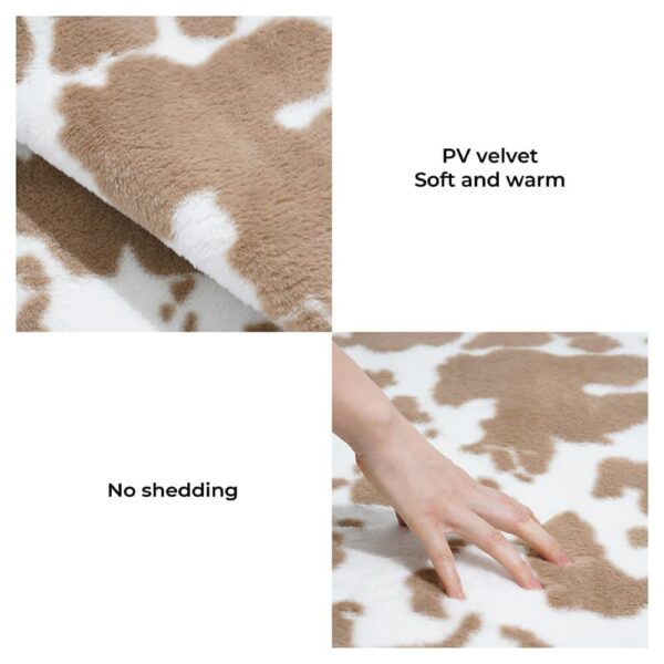 fashion cow pattern cozy pet mat 3