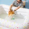 inflatable pvc material portable dog swimming pool 1