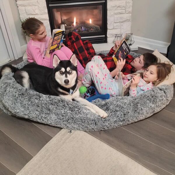 luxury super large sleep deeper human dog bed 3