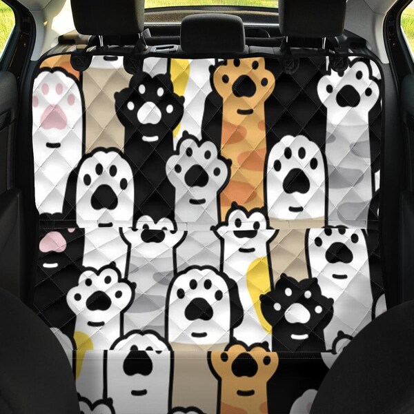 paws print car pet seat cover 3