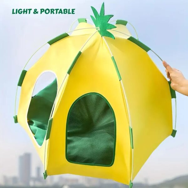 portable pineapple shape pet tent 5